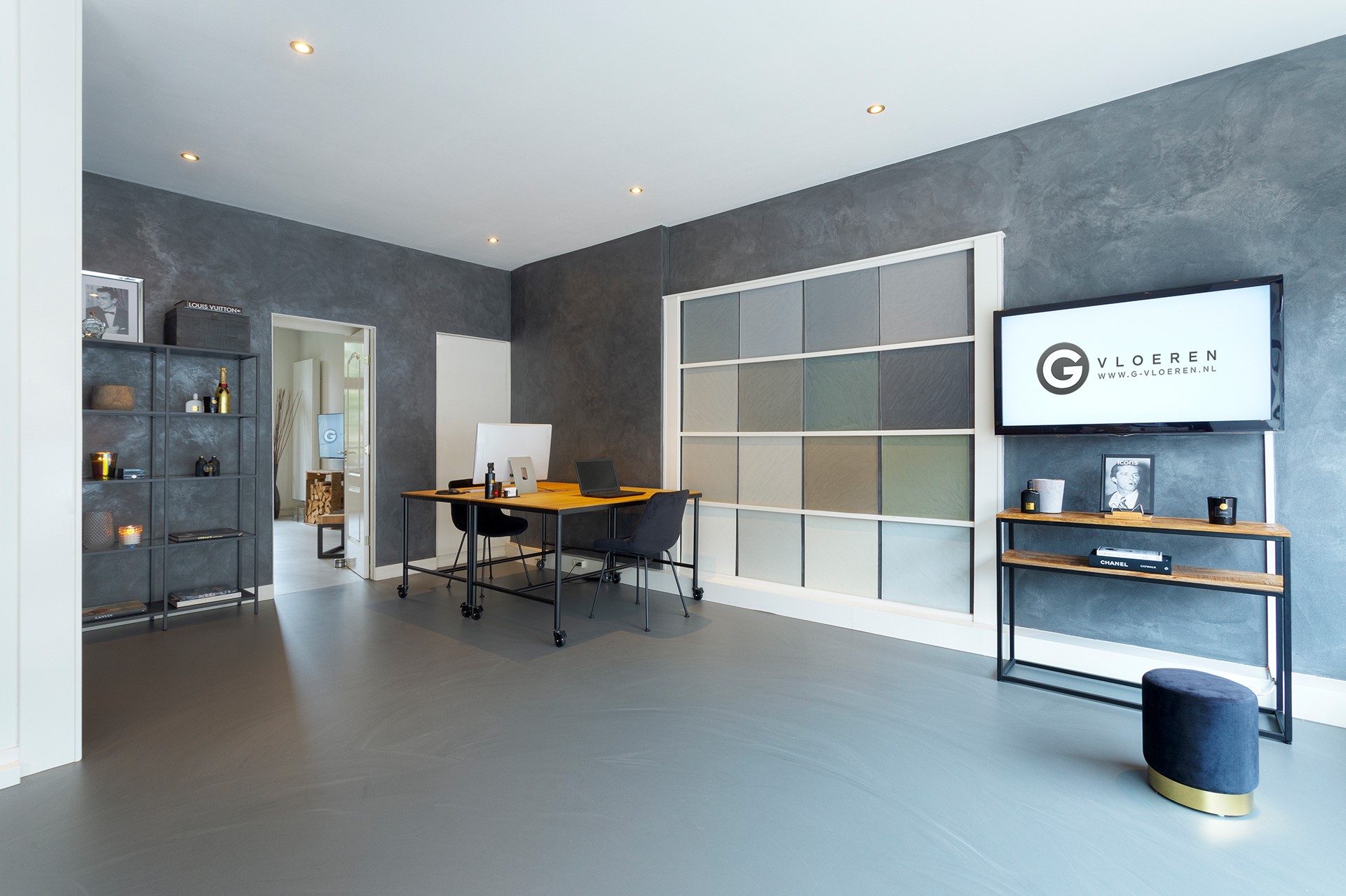 PU gietvloeren G-vloeren showroom