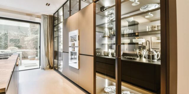 Design keuken met gietvloer PU