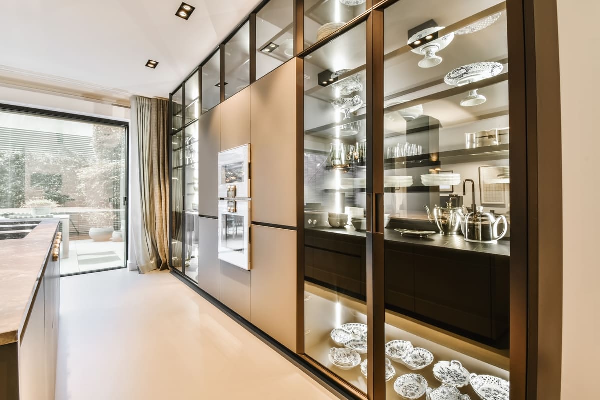 Design keuken met gietvloer PU