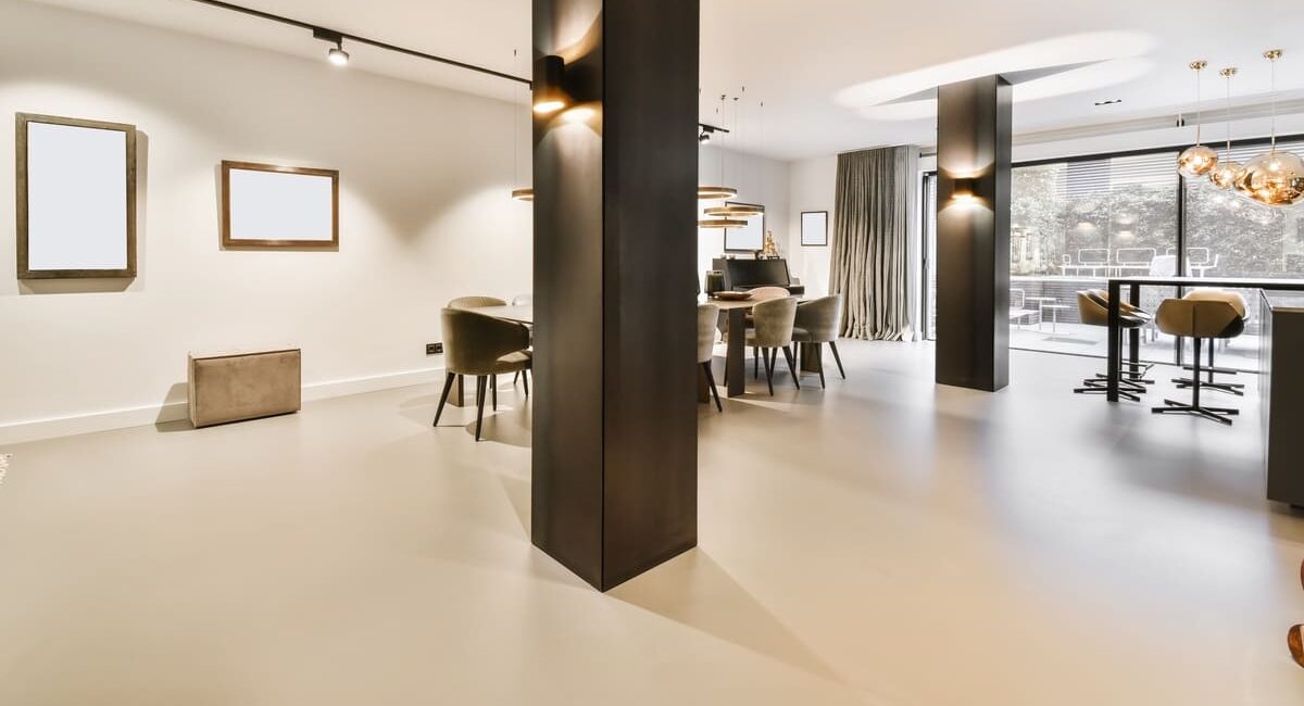 Gietvloer goud kleur