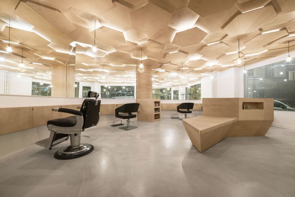 Kapsalon vloer design