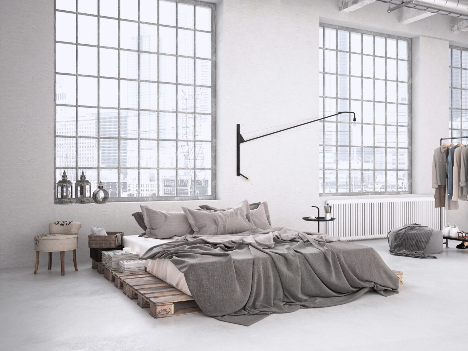 betonlook-slaapkamer-grijs-industrieel-duurzaam-robuust betonlook-slaapkamer-grijs-industrieel-duurzaam-robuust