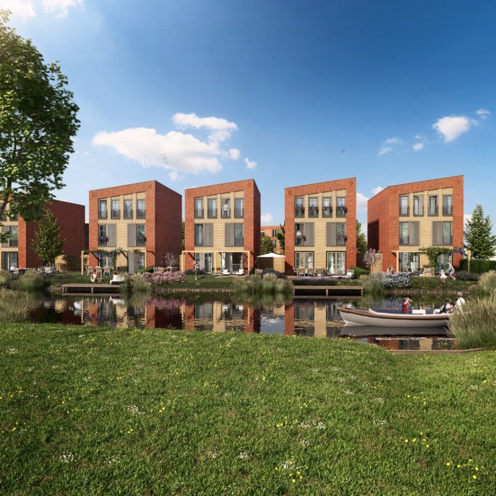 Aan de Braassem Roelofarendsveen, naadloze vloeren voor wonen aan het water