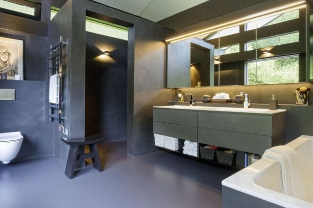 Beton ciré in badkamer