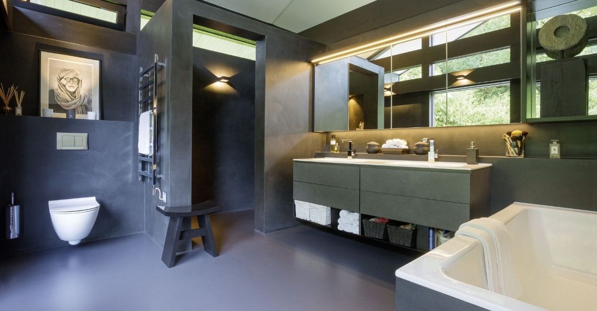 Beton ciré in badkamer