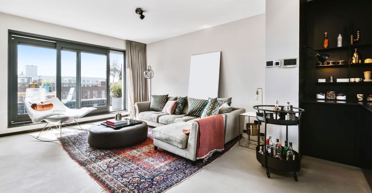 Beton ciré aangebracht in een appartement