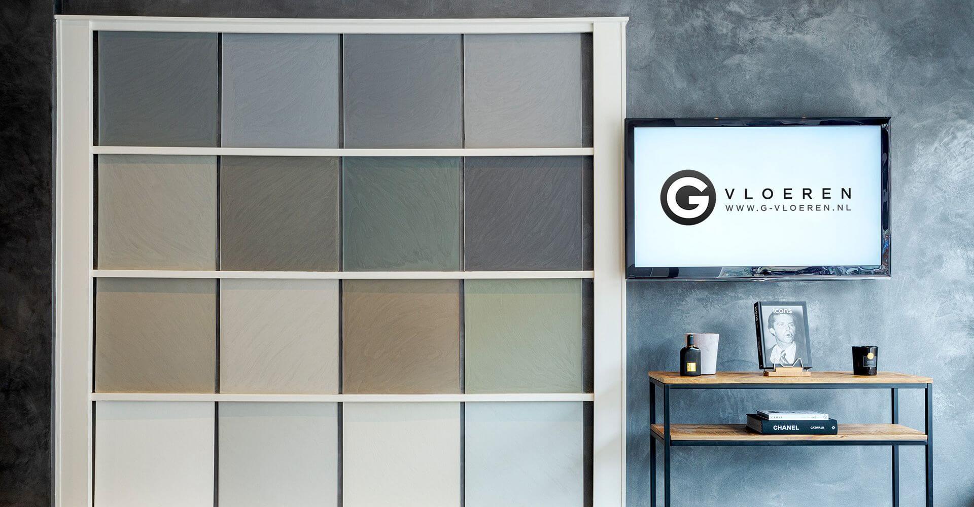 Verschillende kleuren Microcement bij G-vloeren