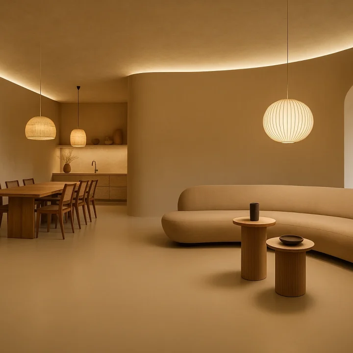 Beige-PU-gietvloer-in-woonkamer
