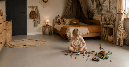 Gietvloer in de kinderkamer