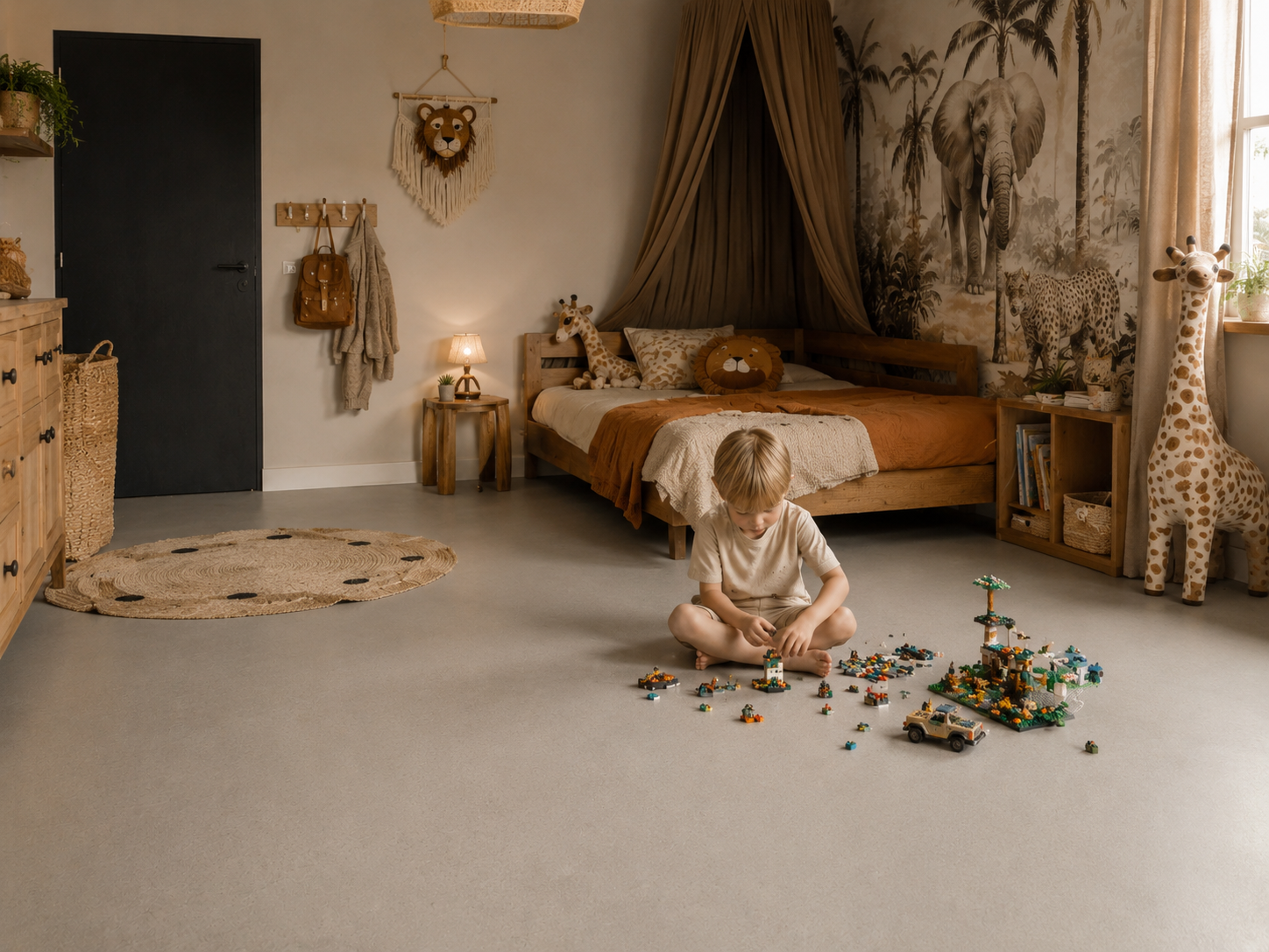 Gietvloer in de kinderkamer